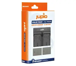 JUPIO BLS-5 a BLS-50 / Sada baterie a nabíječky / 2x 1210 mAh / pro Olympus