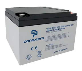 Conexpro AGM-12-28 / Baterie / AGM VRLA / 12V/28Ah / T12