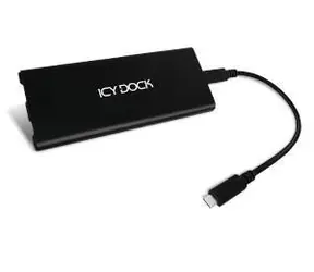 ICY DOCK MB861U31-1M2B černá / Externí box pro M.2 NVMe SSD / USB-C 3.1 / M.2 22110-2230