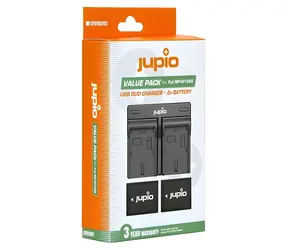 Jupio 2x NP-W126 + duální nabíječka / Sada akumulátorů a nabíječky / 1260 mAh / Pro Fujifilm