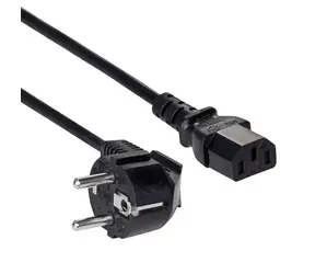 Akyga AK-PC-01A / Napájecí kabel / IEC C13 - CEE 7/7 / 1,5 m / černá
