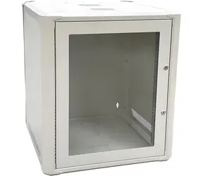 Conexpro Rozvaděč 12U/600mm / Nástěnný rozvaděč / 19" / Flat pack / jednodílné skleněné dveře