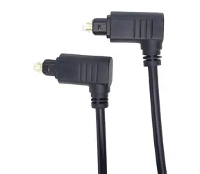 OEM Toslink 90° / Optický audio kabel / Toslink (M) 90° - Toslink (M) 90° / 2 m / průměr 4 mm