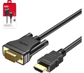 Unitek V1185A01 černá / Kabel HDMI - VGA (D-Sub) / 2 m