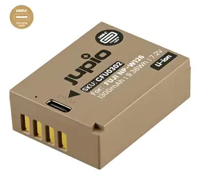 JUPIO NP-W126S Ultra C / Akumulátor pro Fuji / 1300 mAh / USB-C