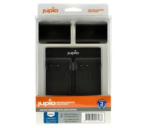 Jupio DMW-BLF19E / Sada akumulátorů a USB nabíječka / 2x 1860 mAh / pro Panasonic