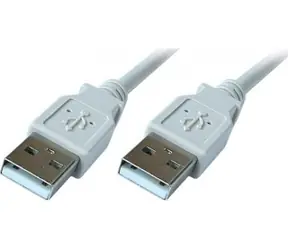 PremiumCord USB 2.0 A-A M/M 0,5 m šedá / Propojovací kabel / 480 Mb/s / dvojité stínění
