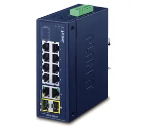 Planet IFGS-1022TF / Switch průmyslový / 8x 100Mb / 2x 1Gb SFP / -40 až 75°C / IP30 / Fanless