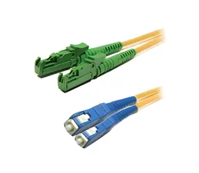 XtendLan optický patch kabel E2000/APC-SC 3m 9/125 / Patch kabel / Singlemode / Duplex / LSZH / G.652D