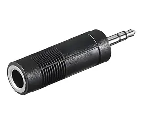 OEM Redukce jack 6,35 mm (F) - jack 3,5 mm (M) černá / Audio redukce