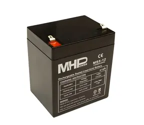 MHPower MS5-12 / Olověný akumulátor / VRLA AGM / 12 V / 5 Ah / F1