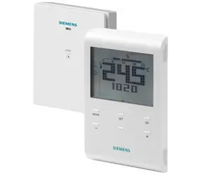 Siemens RDE100.1RFS / Programovatelný digitální prostorový termostat / bezdrátový