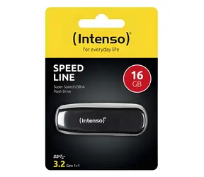 Intenso Speed Line 16GB černá / Flash disk / USB-A 3.2 Gen 1 / čtení: 70MBs