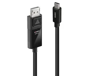 Lindy USB-C na DisplayPort 8K60 černá / Kabel / HDR / 2 m