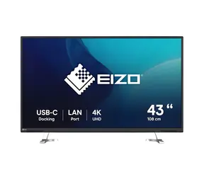 42.5" EIZO EV4340X-BK černá / Monitor / IPS / 4K UHD / USB-C / KVM / repro