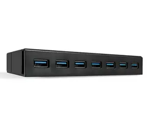 Lindy 7portový USB hub / USB hub / 7x USB-A 3.2 Gen 1 / 5 Gbit/s / kovové tělo / BC 1.2