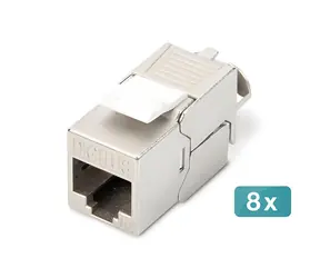 Digitus DN-93615-8 / Keystone modul / CAT 6A / stíněný / bez nářadí / 8 ks