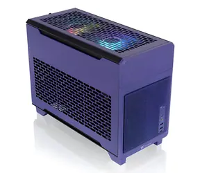 Thermaltake TR100 fialová / Počítačová skříň / Mini-ITX / SFX zdroj / 280mm AIO / USB-C