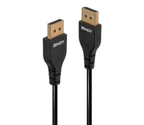 Lindy Slim DisplayPort 1.4 černá / Přípojný kabel / DisplayPort - DisplayPort / 3 m / 8K / 144 Hz