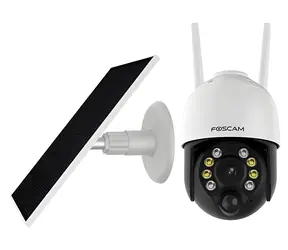 Foscam B4 / Venkovní IP kamera / Bateriová se solárním panelem / 2560 x 1440 px / Wi-Fi / IP65 / IR 10 m