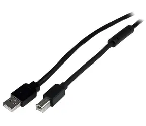 StarTech aktivní kabel USB-A - USB-B černá / Kabel USB / USB 2.0 / 20 m
