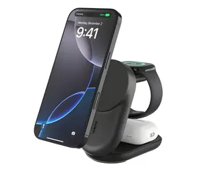 Belkin UltraCharge 3v1 Qi2 25 W skládací černá / Nabíjecí stanice