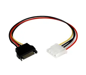 StarTech napájecí kabel SATA - Molex (LP4) černá / Napájecí kabel / SATA 15-pin (M) - Molex 4-pin (M) / 30 cm