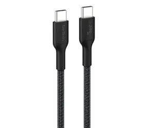Belkin BOOST CHARGE kabel opletený USB-C na USB-C černá (CAB025HQ2MBK) / 240W / 2m