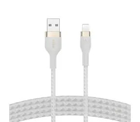 Belkin Flex CAA010bt3MWH bílá / Kabel USB-A na Lightning / 3 m / MFi certifikace