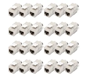 Digitus DN-93615-24 stříbrná/bílá / Keystone modul / Cat.6a / stíněný / RJ-45 / LSA / 24 ks