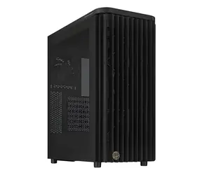 ASUS ProArt PA401 WOOD černá/dřevo, mesh / Počítačová skříň / ATX / mesh přední panel / USB-C 20Gbps / bez zdroje