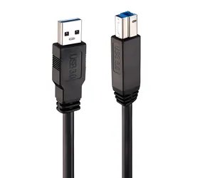 Lindy USB 3.2 Gen 1 Active Cable černá / Kabel USB / USB-A - USB-B / 10 m / 5 Gbit/s