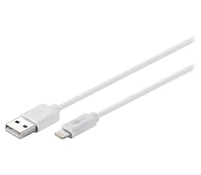 Goobay USB-A - Lightning bílá / Kabel / 1 m / MFi certifikace