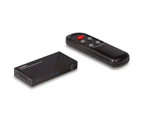 Lindy HDMI přepínač 2 porty černá / Přepínač HDMI / 8K 60Hz / HDMI 2.1 / HDR / IR dálkové ovládání