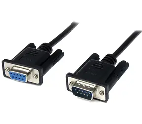 StarTech nullmodem kabel DB9-DB9 černá / Sériový kabel / 1 m