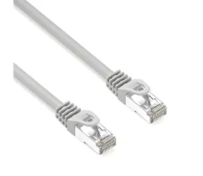Neutralle CAT6a S/FTP šedá / Patch kabel / LSOH / 10 Gigabit Ethernet / 2 m / RJ-45