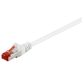 Goobay CAT6 bílá / Síťový kabel / S/FTP / RJ-45 / 15 m