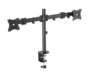 Digitus DA-90349 černý / Stojan na 2 monitory / VESA 75x100 / do 27" / náklon ±45°