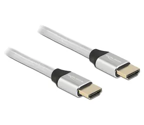 DeLock HDMI UHS kabel / 8K 60Hz / 48 Gbps / 0,5 m / stříbrný