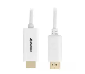 Sharkoon Adaptér DisplayPort 1.2 na HDMI / 4K 60Hz / 2 m / aktivní / bílý
