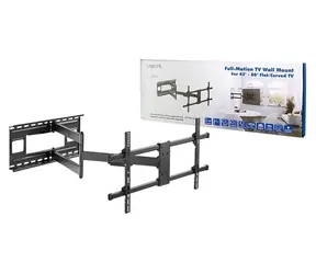 LogiLink nástěnný držák TV 43-80" černá / Držák TV / VESA do 819x410 / náklon a výkyv / do 50 kg