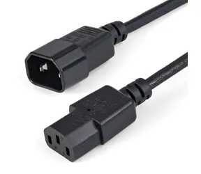 StarTech Napájecí kabel C14 - C13, 1m černá / Napájecí kabel / 250V / 5A