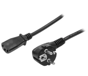StarTech napájecí kabel CEE7/7 - IEC C13 černý / Napájecí kabel / 1,8 m / 250 V, 10 A