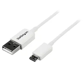 StarTech USB-A - Micro USB kabel bílá / Kabel / USB 2.0 / 2 m