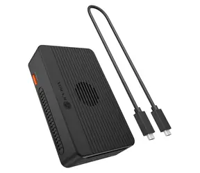 ICY BOX Heart RAID 2818 černá / Externí box pro M.2 2280 NVMe SSD / RAID / 2× M.2 NVMe / USB4 / HDMI