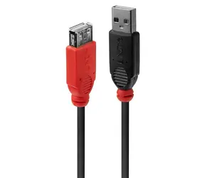 Lindy USB-A - USB-A 5 m černá / Aktivní prodlužovací kabel / USB 2.0 / 480 Mbit/s