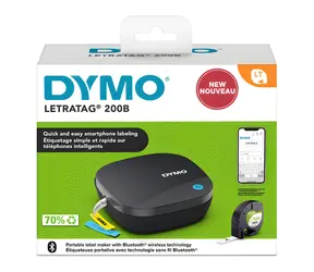 Dymo LetraTag LT200B černá / Tiskárna samolepicích štítků / Bluetooth / šíře pásky 12 mm