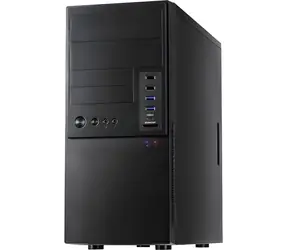 Inter-Tech IT-6865 černá / Skříň / micro ATX / 2x USB 3.2 / USB-C / čtečka karet