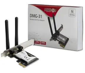 Inter-Tech DMG-31 / Wi-Fi adaptér / PCIe x1 / 802.11n / 300 Mbit/s