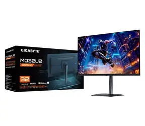31.5" GIGABYTE MO32U2 černá / Monitor / QD-OLED / UltraHD 4K / 240Hz / USB-C / KVM